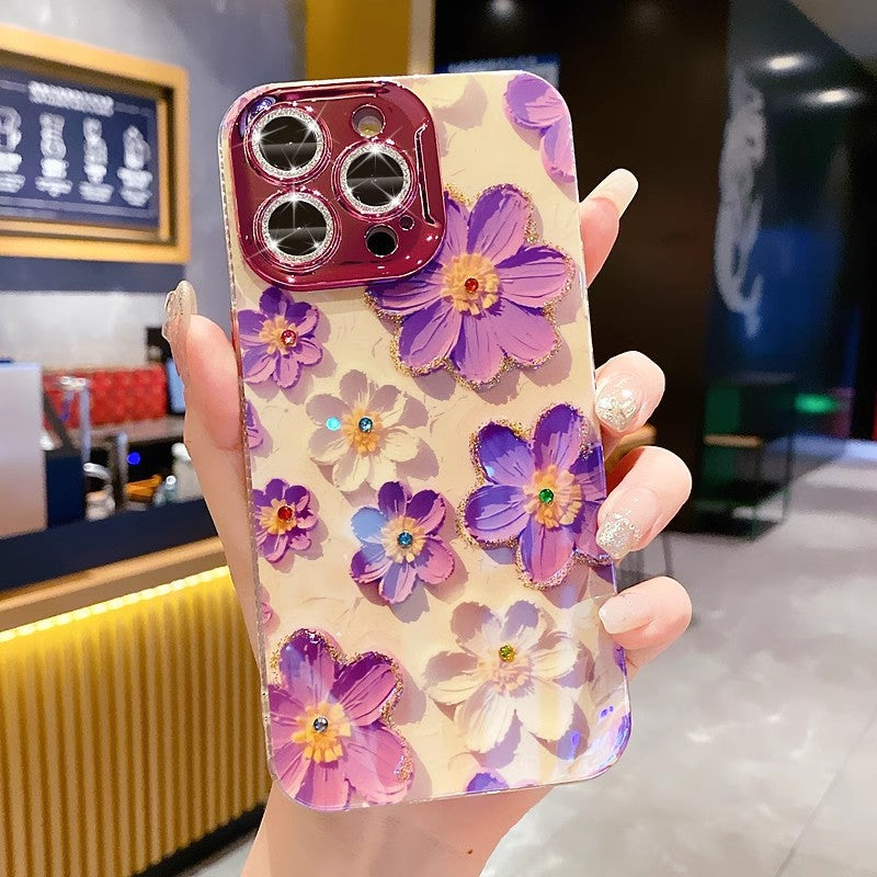 Floral 2 Iphone Hüllen mit buntem Kameraschutz