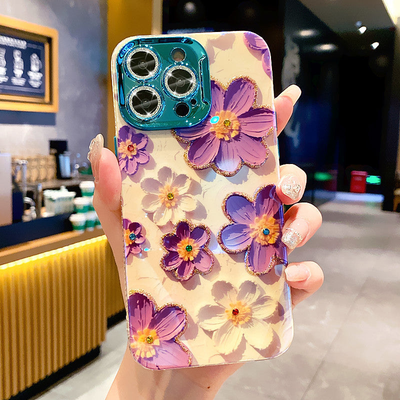 Floral 2 Iphone Hüllen mit buntem Kameraschutz