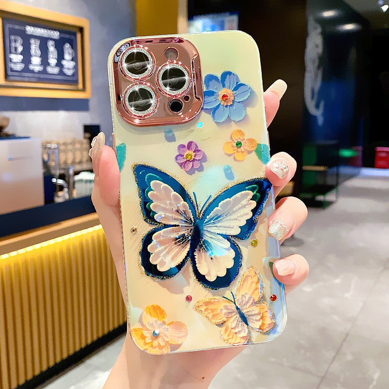 Floral 3 Iphone Hüllen mit buntem Kameraschutz