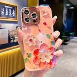 Floral 4 Iphone Hüllen mit buntem Kameraschutz