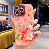 Floral 4 Iphone Hüllen mit buntem Kameraschutz